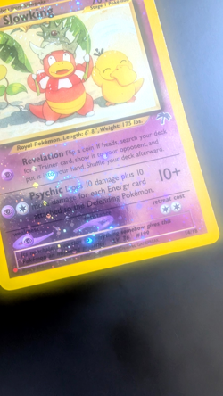 Pokemon TCG: Slowking 14/18 Southern Islands WoTC Reverse Holo With Holo Swirl - Image 3