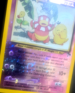Pokemon TCG: Slowking 14/18 Southern Islands WoTC Reverse Holo With Holo Swirl - Image 4