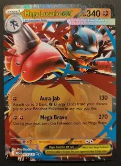2025 Pokemon TCG Mega Evolution #077/132 Mega Lucario EX - Image 1