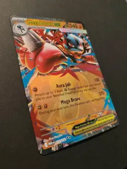 2025 Pokemon TCG Mega Evolution #077/132 Mega Lucario EX - Image 3