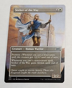 MTG Seeker Of The Way 341 2X2 Double Masters 2022 Borderless Common NM x1 - Image 1