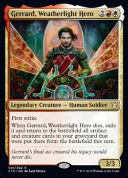 Gerrard, Weatherlight Hero - Light Play MTG Commander 2019 - Image 1