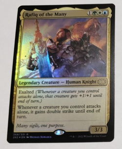 MTG Rafiq Of The Many 268 2X2 Double Masters 2022 Foil Rare NM x1 - Image 1