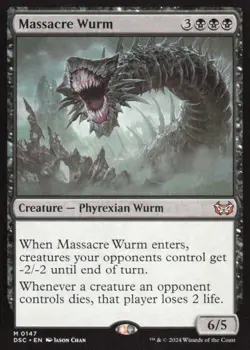 Massacre Wurm - Commander: Duskmourn: House of Horror DSC - 147 - MTG Magic - Image 1