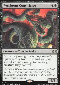 Persistent Constrictor - Commander: Duskmourn: House of Horror DSC - 22 - MTG - Image 1