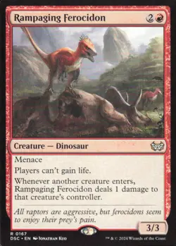 Rampaging Ferocidon - Commander: Duskmourn: House of Horror DSC - 167 - MTG - Image 1