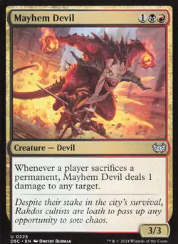 Mayhem Devil - Commander: Duskmourn: House of Horror DSC - 225 - MTG Magic - Image 1