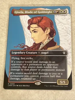 Gisela, Blade of Goldnight Borderless Card, Commander Masters, Regular MTG - Image 1
