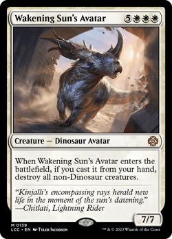 Wakening Sun's Avatar [The Lost Caverns of Ixalan Commander] Near Mint - Image 1
