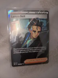 Pokemon TCG Trainer Larry's Skill 139/131 Ultra Rare Holo Prismatic Evolutions - Image 3