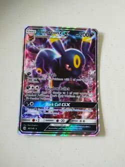 2017 Umbreon GX Stage 1 Pokemon TCG 80/149 HP200 Standard Card Holo - Image 1