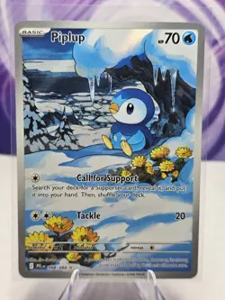 Pokemon Piplup 098/094 Me02 Phantasmal Flames Illustration Rare Holo NM - Image 1