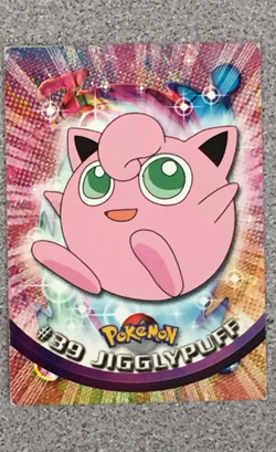TOPPS POKEMON #39 JIGGLYPUFF 1999 TV ANIMATION EDITION MODERATELY PLAYED - Image 1