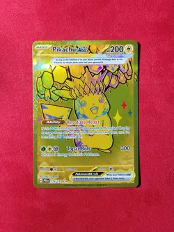 Pokemon - Pikachu ex 179/131 - Prismatic Evolutions Hyper Rare Gold - NM - Image 1