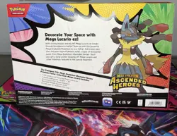 Pokemon Ascended Heroes Mega LUCARIO Poster Collection Box - Image 2