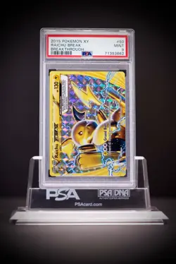 2015 POKEMON XY BREAKTHROUGH #50 RAICHU BREAK PSA 9 - Image 2