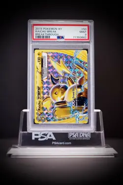 2015 POKEMON XY BREAKTHROUGH #50 RAICHU BREAK PSA 9 - Image 3