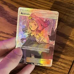 Pokemon TCG Acerola 142/147 Full Art Holo Ultra Rare Trainer - Burning Shadows - Image 1