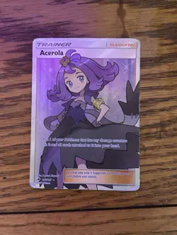 Pokemon TCG Acerola 142/147 Full Art Holo Ultra Rare Trainer - Burning Shadows - Image 3