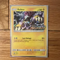 Pokemon Raikou SM150 Sun & Moon Lost Thunder Promo English - Image 4