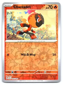 Charcadet - Pokemon Reverse Holo Common SV08: Surging Sparks 032/191 - Image 1