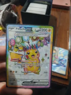 Pokemon TCG Surging Sparks Pikachu EX 219/191 Full Art Ultra Rare - Image 1