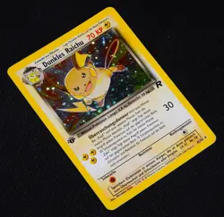 2000 Pokemon Team Rocket # 83/82 Dunkles Raichu 1. Edition Holo EXC - NM Deutsch - Image 4