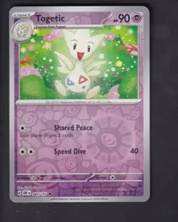 Togetic 084/197 Uncommon Obsidian Flames Pokemon Reverse Holo Near Mint - Image 1
