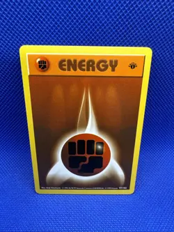 Pokemon Fighting Energy 1st Edition Shadowless Base Set 97/102 - Image 1