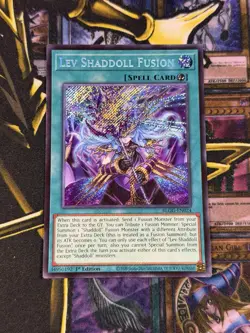 Lev Shadoll Fusion BLGG-EN024 Secret Rare Yugioh Glorious Gallery 1st Edition - Image 1