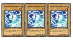 Yugioh- 3X Mystical Shine Ball - Common - 1st Edition - AST-004 - Light Play - Image 1