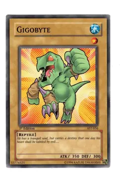 Yugioh- 1X Gigobyte - Common - 1st Edition - AST-056 - Light Play - Image 1