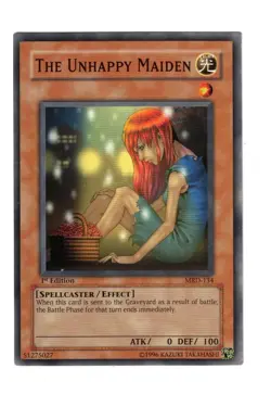 Yugioh- 1X The Unhappy Maiden - Common - 1st Edition - MRD-134 - Light Play - Image 1