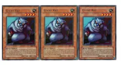 Yugioh- 3X Giant Rat - Rare - Unlimited - MRL-079 - Near Mint - Image 1