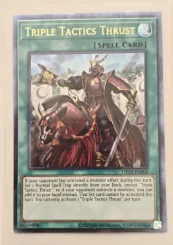 YUGIOH TRIPLE TACTICS THRUST ULTIMATE RARE NEAR MINT OP22-EN003 OP22-EN003 - Image 1