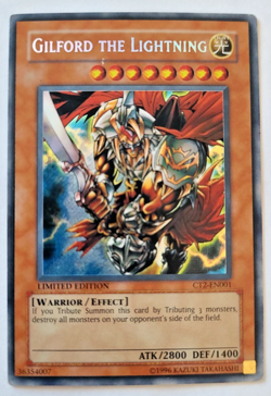 YuGiOh TCG: Gilford the Lightning CT2-EN001 Limited Edition LP - Image 1