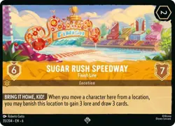 Sugar Rush Speedway - Finish Line - Azurite Sea #35 - Wreck-It Ralph Lorcana NM - Image 1