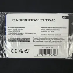 STAFF SEALED Meganium Alakazam Mega Evolution Prerelease Promo Pokemon Cards - Image 4