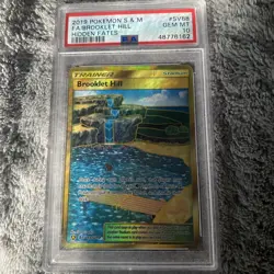 Brooklet Hill Gold Shiny Vault Hidden Fates Pokemon Card SV88/SV94 PSA Gem 10 - Image 1