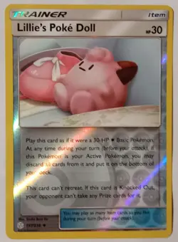 POKEMON TRAINER LILLIE'S POKE DOLL EVERSE HOLO CARD 197/236 LIGHT PLAY 2019 - Image 1