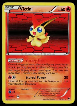 Pokemon Card - Victini Noble Victories 14/101 Holo Rare - Image 1