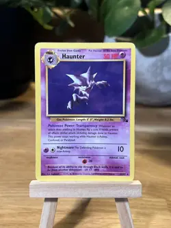 Haunter 21/62 Fossil Set Non Holo Rare Vintage WOTC Pokemon Card 1999 - Image 1