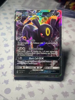 Pokemon Umbreon GX 80/149 sun and moon Ultra Rare Holo 200 HP Stage 1 Card - Image 1