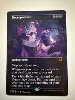 Necropotence (Anime Borderless) Wilds of Eldraine: Enchanting Tales Regular - Image 1