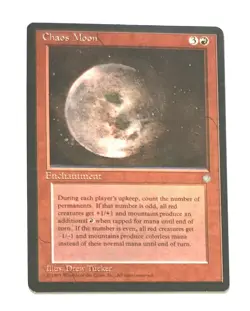 Magic the Gathering * MTG * 1 x Chaos Moon * Ice Age * LP - Image 1