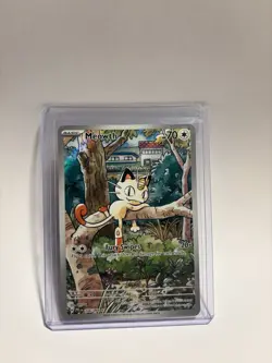 Meowth 106/094 Illustration Rare Phantasmal Flames PFL Pokemon NM - Image 1