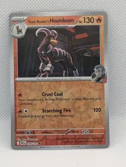 TEAM ROCKET'S HOUNDOOM 038/182 DESTINED RIVALS POKEMON REVERSE HOLO NM/M - Image 1