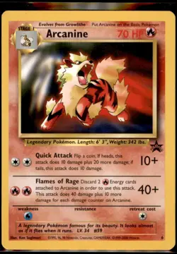 Arcanine Promo WoTC Promo 06/53 LP Pokemon TCG WOTC - Image 1