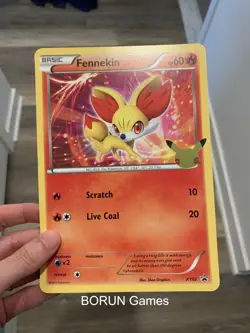 NEW Pokemon Jumbo Fennekin Promo Card 25th Oversized Anniversary MINT - Image 1