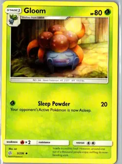 Gloom Cosmic Eclipse base set Pokemon TCG - Image 1